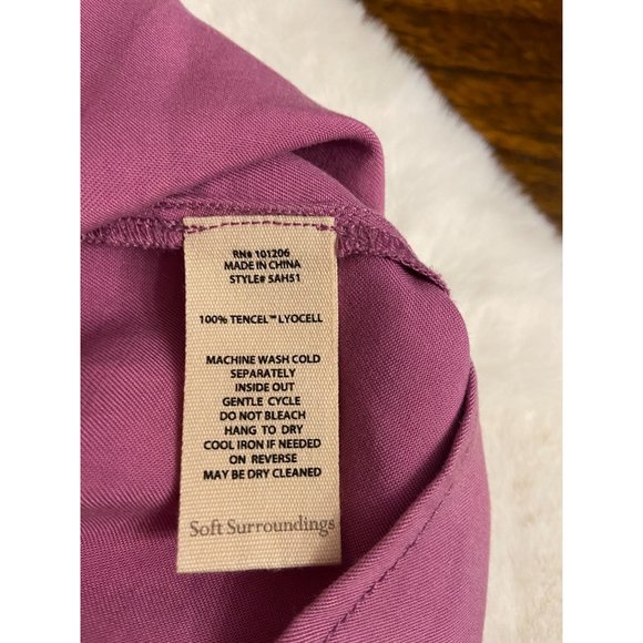 NWT Soft Surroundings Mulberry Asymmetrical Wrap Sz 1XL - Picture 7 of 9